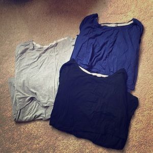 Maternity/nursing shirts- 3 pack